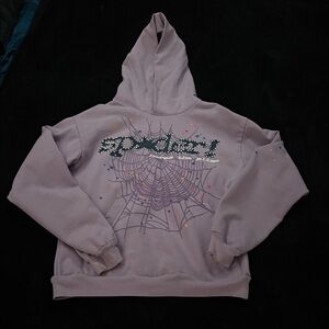 Purple Spider Web Hoodie